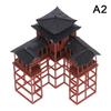 Chinese Inn Statue Ancient Building Model Miniature Japanese Pavilion Decorations Miniature Zen Garden Aquarium Bonsai Ornaments