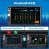 Audio 1 Din 7-inch Touchscreen CarPlay Android Auto, 1 Din Bluetooth 5.1, Mirror Link for Android/iOS, USB/TF Port, Aux, FM Radio, EQ Digital Receiver