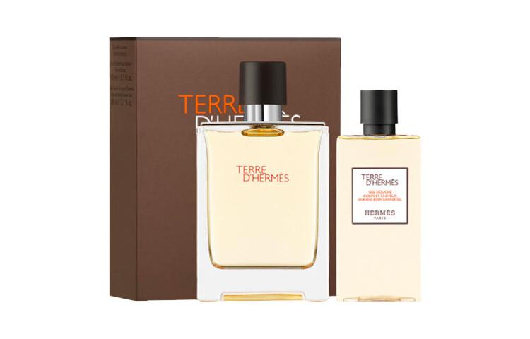 HERMES Earthy Light Perfume Shower Gel Clothing Sets Earthy Eau De Toilette 100ml+Shower Gel 80ml Wooden Scent