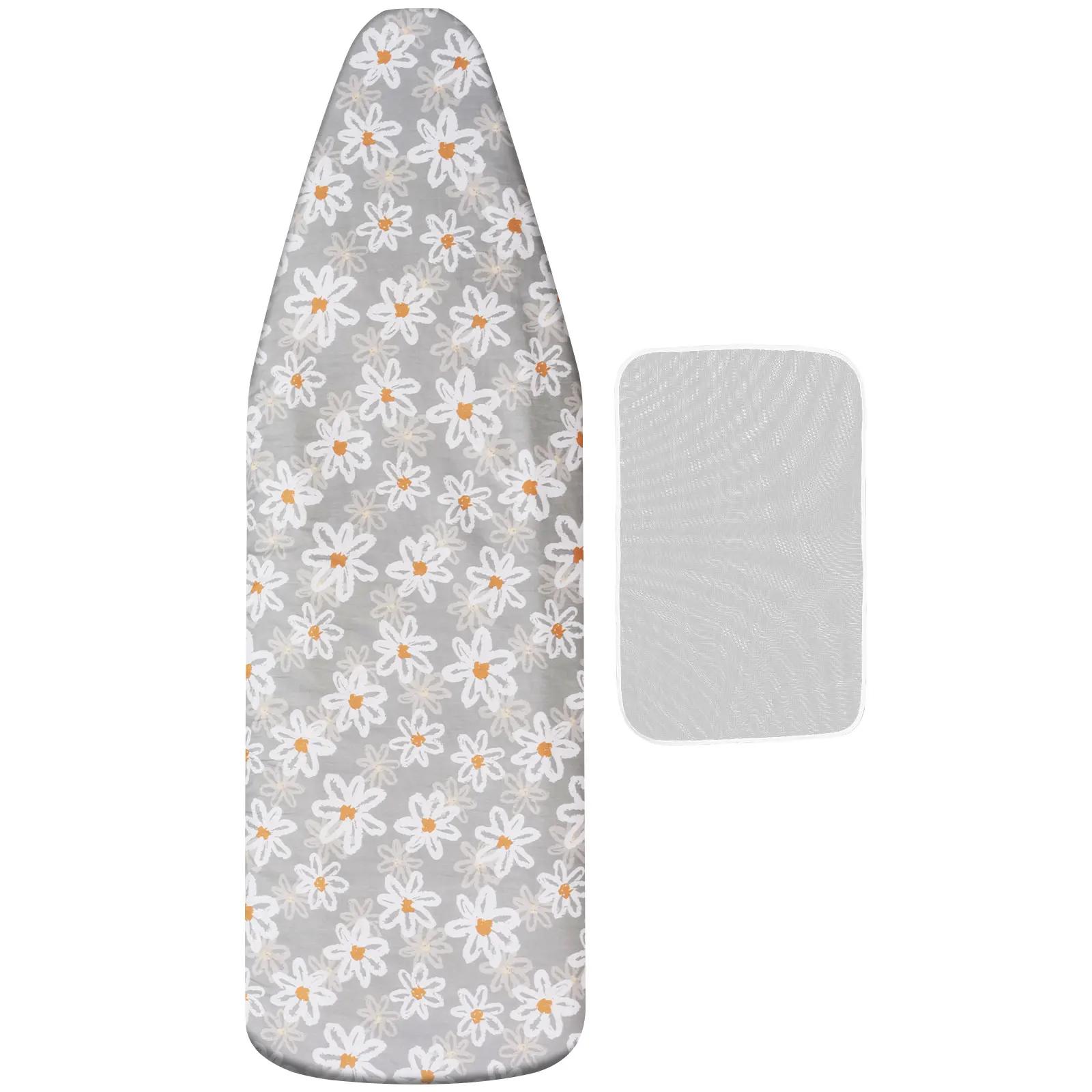 

Table Top Ironing Board Cover Heat Resistant Elastic Edges Stain Cotton Thickened Resistant Thick Laundry Printed Padded