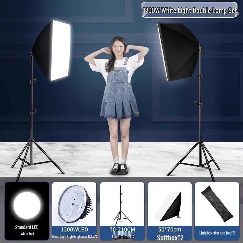 5070 Softbox Lighting Kit for Photography & Video Broadcasting: Indoor Portrait & Clothing Shooting