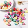50pcs Fruit Soft Polymer Clay Beads Pottery Loose Spacer Beads For Jewelry Making DIY Bracelets Necklace Earrings Accessories