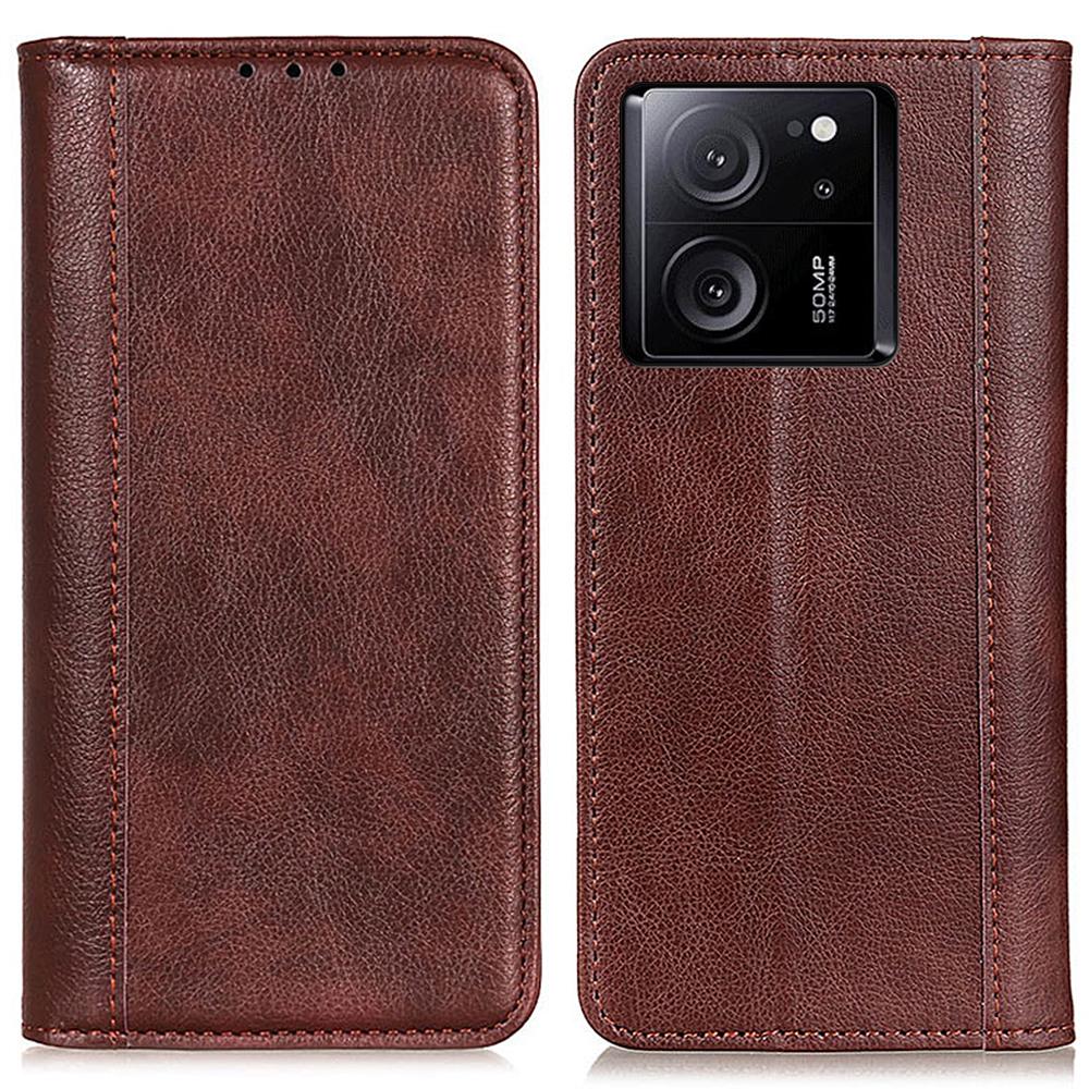 For Xiaomi 13T/13T Pro/Redmi K60 Ultra Case Wallet Split Leather Phone Cover Litchi Texture Stand Shell