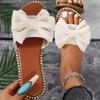 Women's Sandals Sweet Bow Summer Shoes Women Flat Sandals Inddor Outdoor Slippers Women 2025 New Sandals Summer Footwear Female