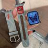 American Denim Leather Strap Is Suitable For Apple Watch Iwatchs 10Th Generation Applewatch98765Se