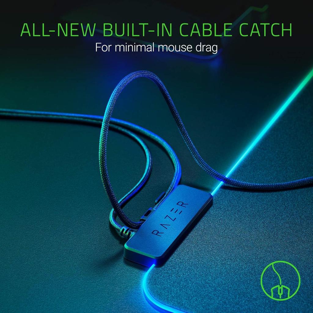 Hard Gaming Mouse Pad with Chroma RGB 19 Lighting Zones [Imported]