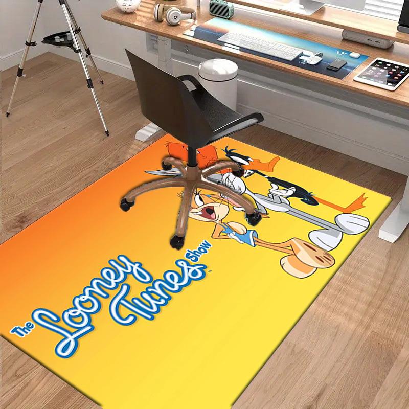 1pc Office Carpet Chair Mats The Looney Tunes Show Perfect for Office Chairs, Living Rooms, Or Bedrooms,Polyester Carpet.HDT006