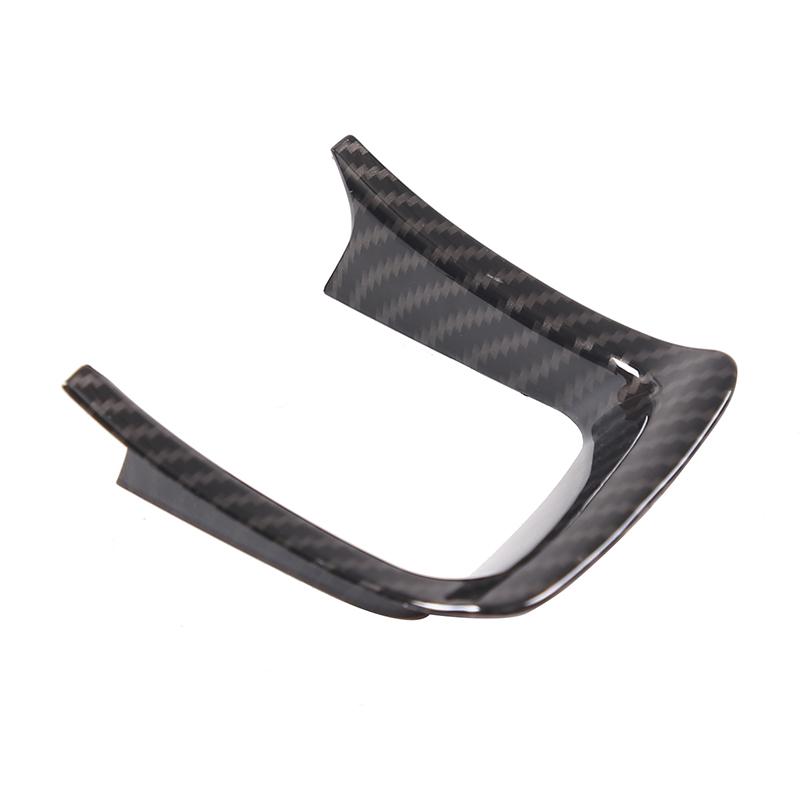 For Land Rover Range Rover Evoque 2012-2018 ABS Carbon Fiber Car Steering Wheel Decorative Frame Sticker Car Accessories