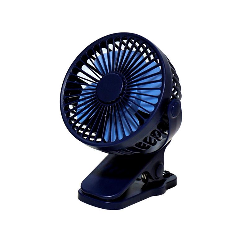 Desktop Clip Fan Quiet Large Wind Folding Small Stroller Outdoor Student Charging Small Fan
