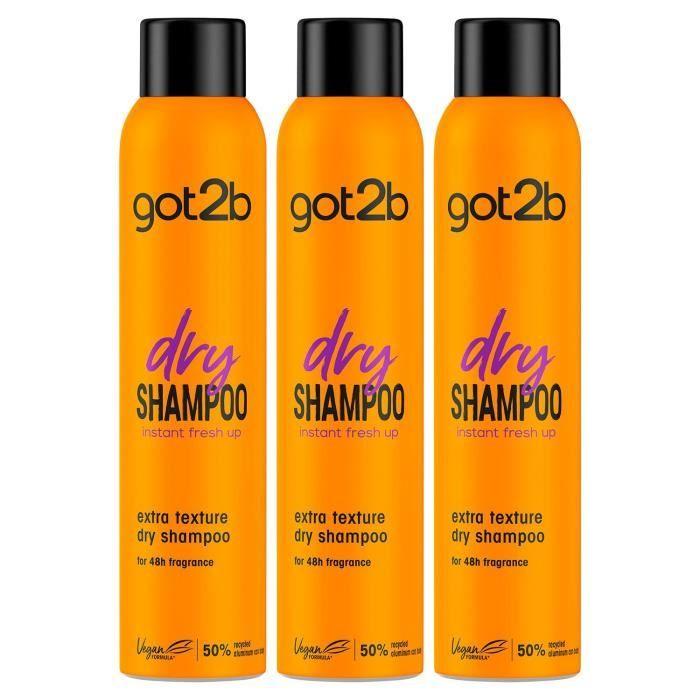 3x Schwarzkopf Got2b Fresh It Up TEXTUR Trockenshampoo 200ml
