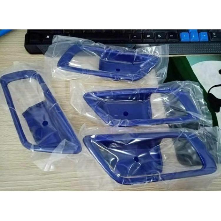 4X Paint Blue Inner Door Handle Bowl Cover Trim For Toyota C-HR CHR 2017-2022