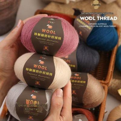 Custom Fine Spun Medium Thick Knitting Yarn Balls for DIY Sweaters & Scarves