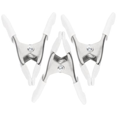 3 Pcs Size Spring Clip A-shaped Clips Backdrop Bride Clamps for