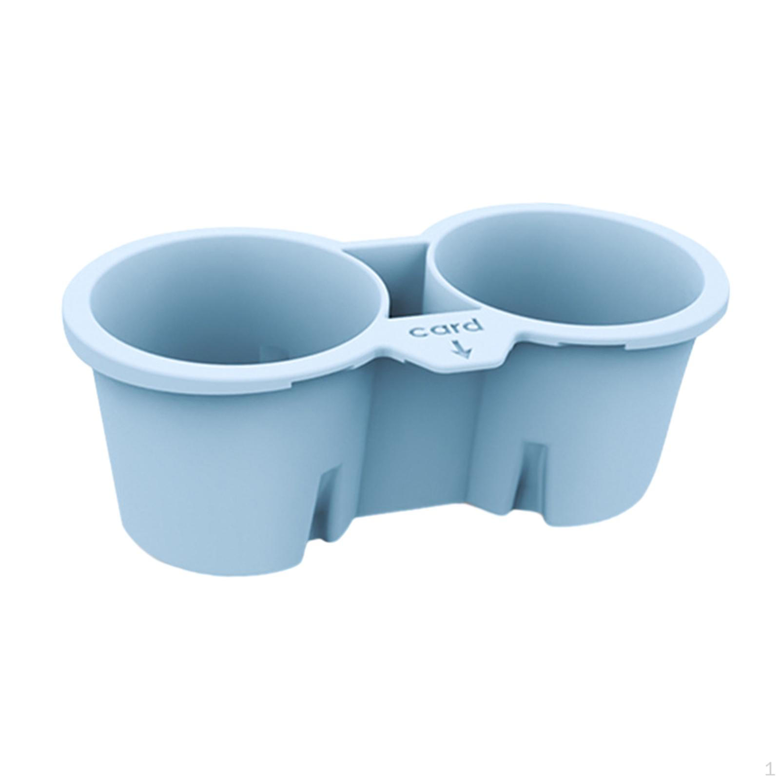 

Car Slot Slip Limit Cup Holder Insert Accessory Auto Interior Decoration for Model 3 Y Convenient синій