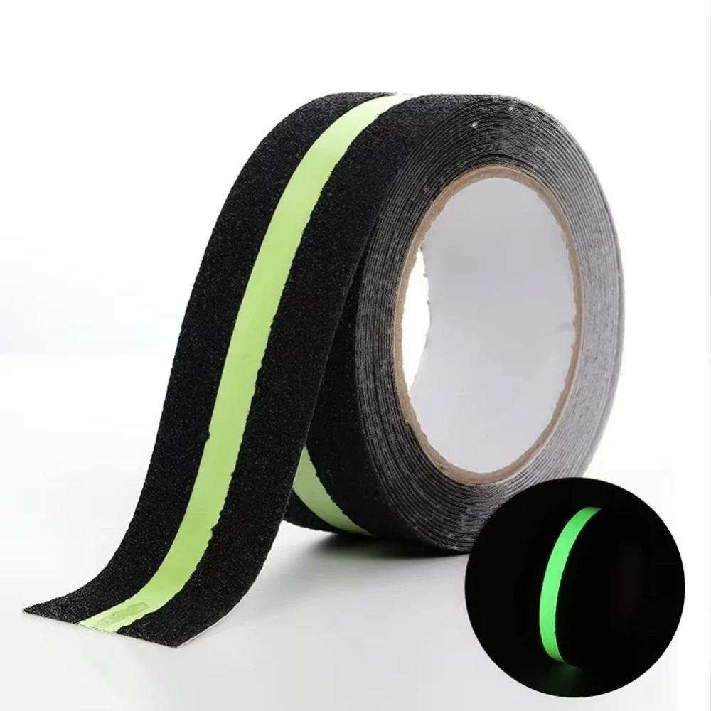 Green Stripe Anti Slip Tape Glow In the Dark Luminous Tape Traction Tape  Step Indoor