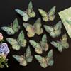 10 Unidades Pegatinas Holográficas de Mariposas Calcomanías de PET Impermeables para Portátiles Botellas de Agua Fundas de Teléfono Manualidades DIY Álbumes de Recortes Diarios Decoración Vintage Bohemia