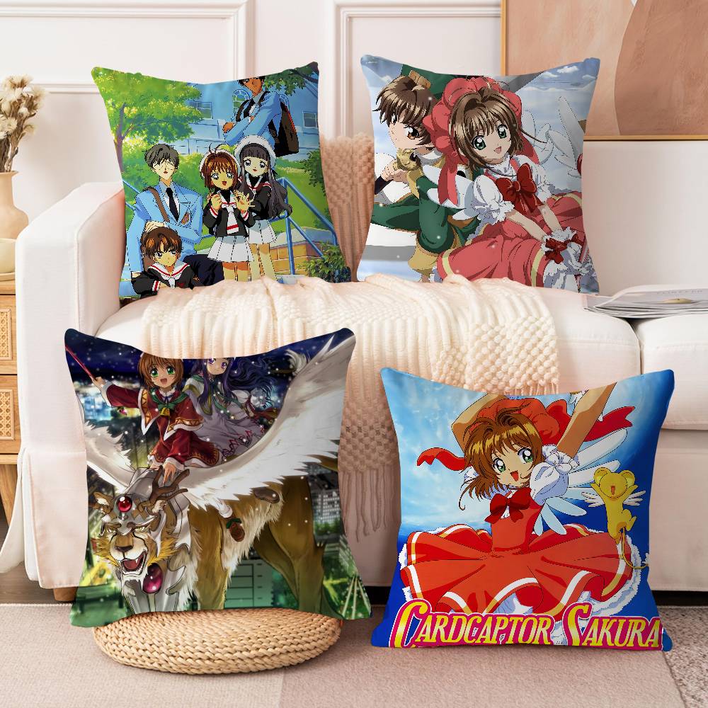 Anime C-Cardcaptor Sakura Personalized Pillow Dust Cover Bedroom Kids Party Decoration Pillowcase Birthday Children Gift