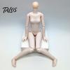 Flexibele Actiefiguur 1/6 Schaal Poppenlichaam met 3 Nekadapters, 9,8-Inch Blanco PVC Gewricht, Gearticuleerd Miniatuur Vrouwelijk voor Custom Realistisch