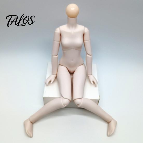 Flexibele Actiefiguur 1/6 Schaal Poppenlichaam met 3 Nekadapters, 9,8-Inch Blanco PVC Gewricht, Gearticuleerd Miniatuur Vrouwelijk voor Custom Realistisch