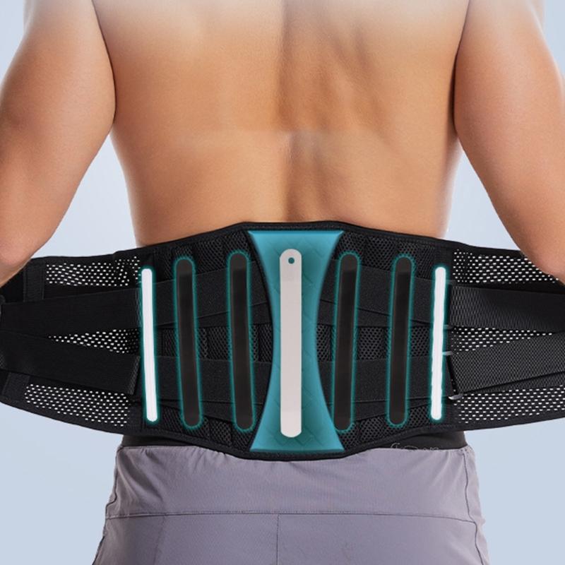 Elastic Back Brace With Enhanceds Lumbar Support Adjustable Waist Trimmer Belt For Gym Office Use And Travel