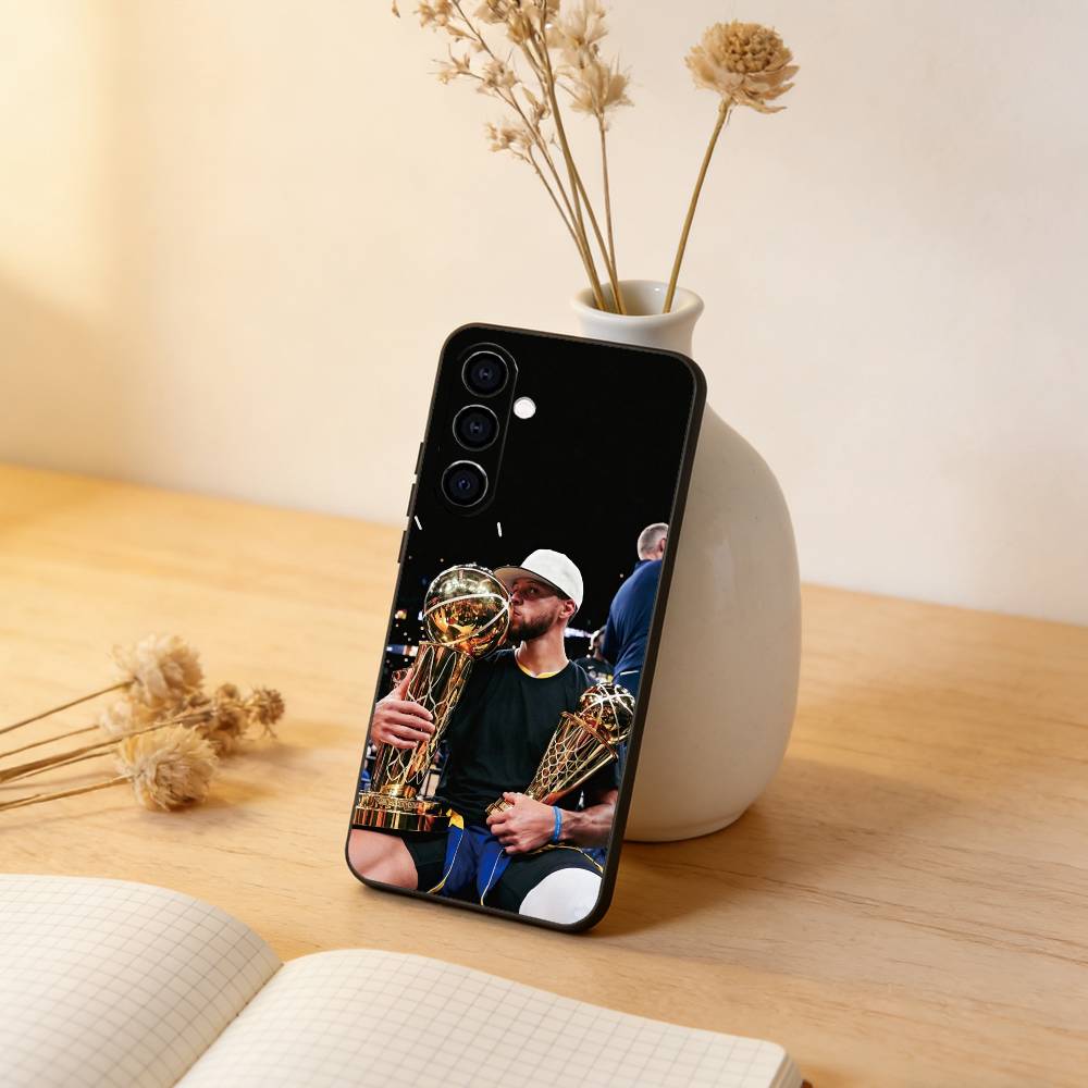 Basketball-Star Stephen Curry Handyhülle für Samsung Galaxy A73, A72, A71, A70, A53, A52, A51, Andere Weiche Schwarze Hülle