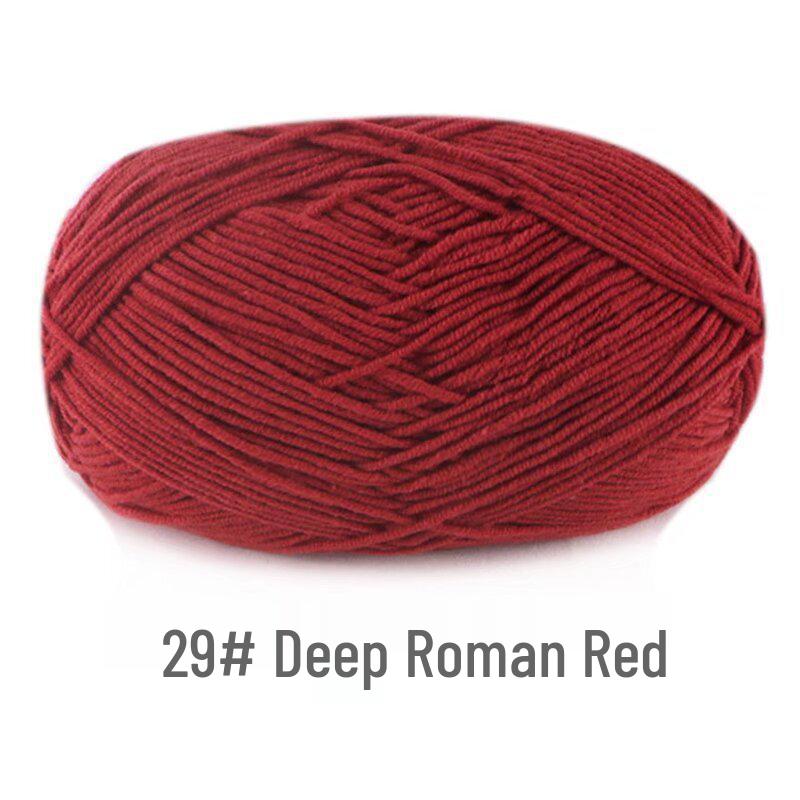 Su He 4-Strand Milk Cotton Combed Yarn for Hand-Knitting Baby Sweaters