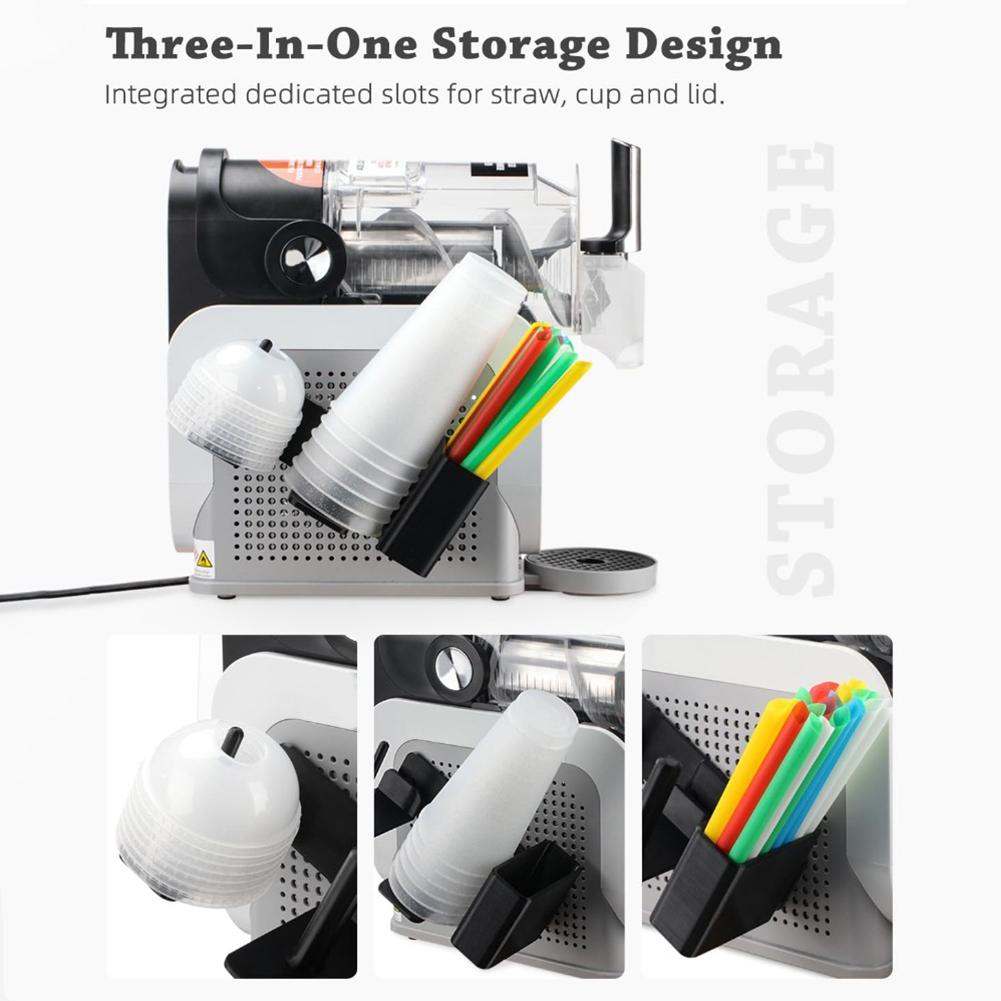 3-in-1 Becher-Organizer für Ninja Slushie-Maschine Desktop-Bar Papierbecherhalter Trennwand Seitenmontierter Halter für Becher, Deckel & Strohhalme