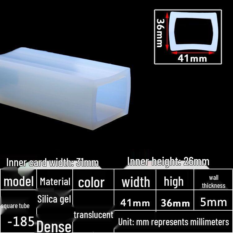 High-Temperature Resistant Silicone Square Tubing: Durable, Customizable, Aging-Resistant Rubber Sheath and Hollow Sealing Strip.