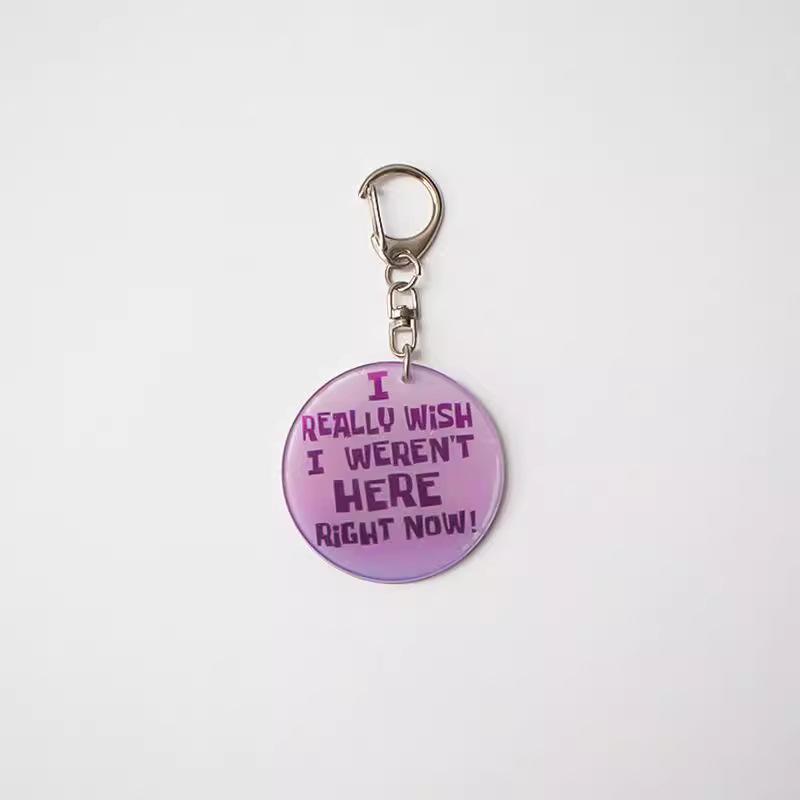 SpongeBob Brooch Collection: Squidward, Patrick, Mr. Krabs - Cartoon Keychain Accessories