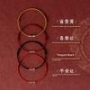 Sterling Silver S925 Broken Silver Couple Red Rope Bracelet Year of Fate Men and Women Lucky Beads Happy Safe Hand-Woven Carrying Strap
