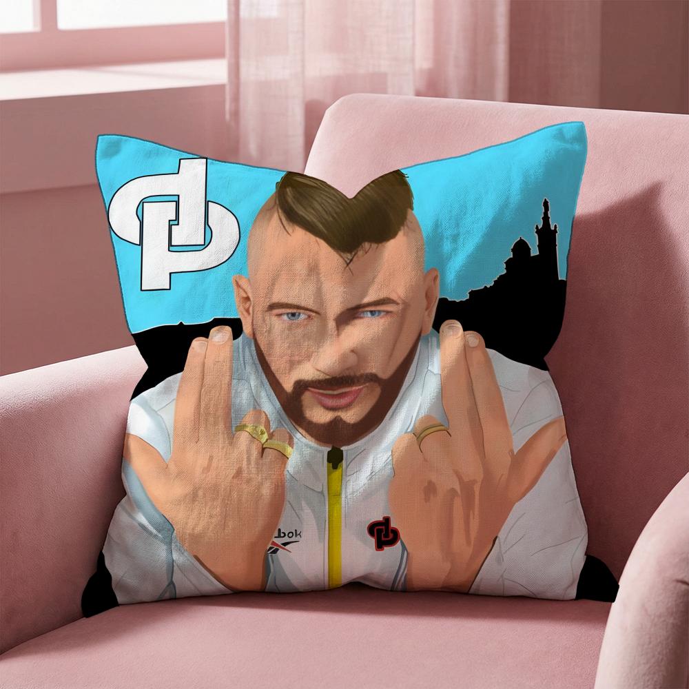 Rapper JuL C'est Pas Des Lol Cushion Cover Multi-Scene Pillow Cover for Home & Car - Reversible, Soft & Durable for Daily Use