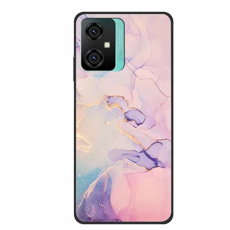 For Blackview Oscal C70 Phone Cover Case Luxury Silicone TPU For Blackview Oscal C 70 Soft Marble Flowers Protective Cases Coque