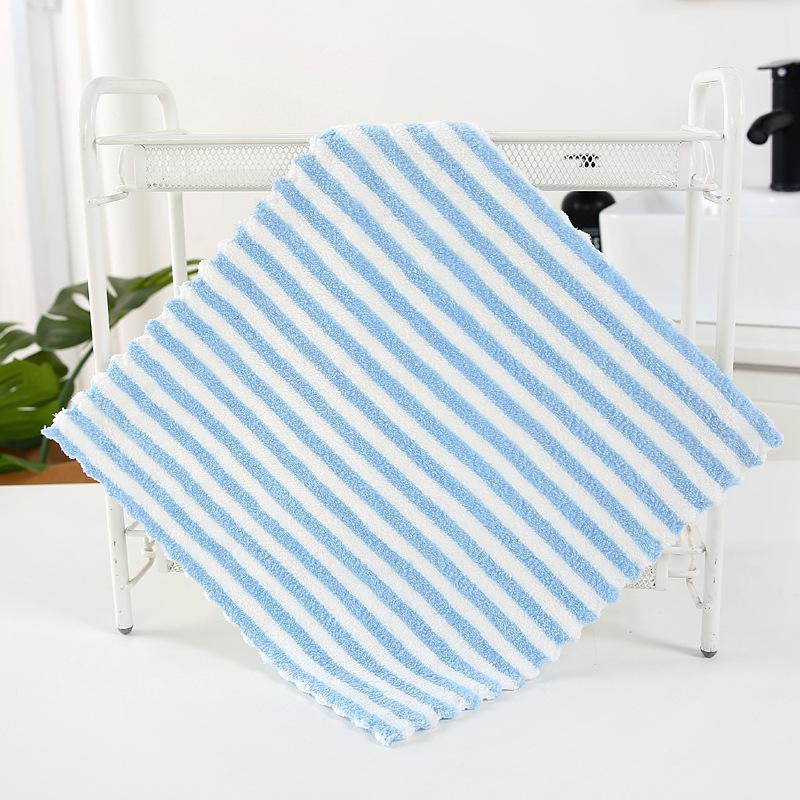 Warp-knitted Fine-striped Absorbent Kitchen Hand Towel