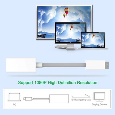 4K Mini Displayport To HDMI-compatible Cable 4K TV Projector Projetor DP 1.4 Display Port Converter for Apple Macbook Air Pro