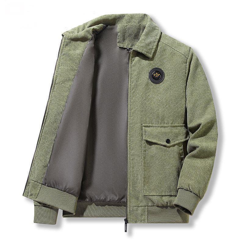 Coat Men's Autumn and Winter New Coat Clothes Men's Tooling Lapel Casual Jacket Men's Clothing