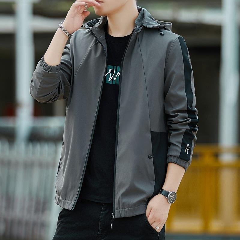 Fashion Jacket Men's Jacket Spring and Autumn Korean Version Casual Teen Trend Top Men's Clothing