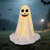 LED svítící figurka ducha Halloween Vnitřní dekorace ducha z bílé látky s dálkovým ovládáním pro domov, kuchyň, krbovou římsu, stůl, stolní desku, party dekorace