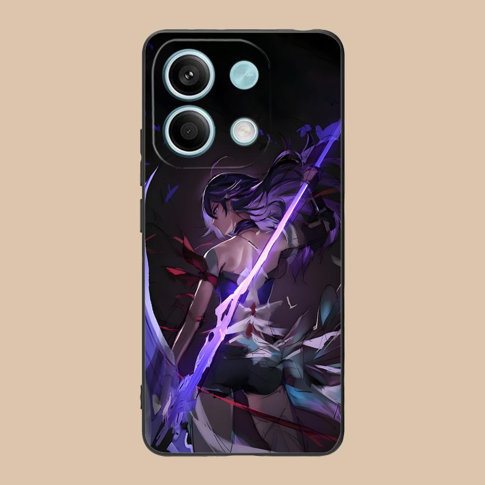 HSR Acheron Matte TPU Mobile Phone Case for POCO F8 F7 F6 F5 F4 F3 F2 Pro GT C75 C71 C65 C61 C40 Pro Ultra Colorful Cover