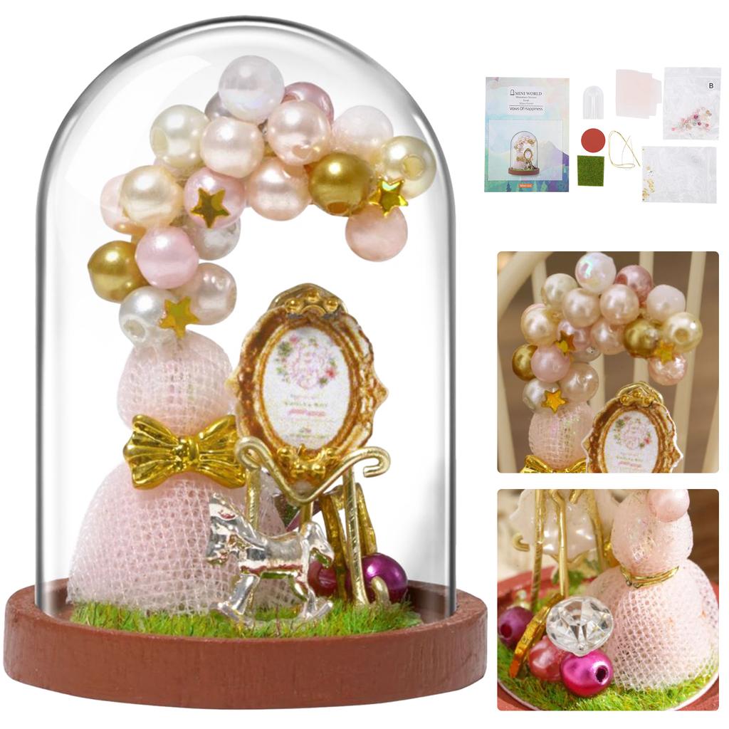 DIY Doll House Simulation Miniature Wooden Model Decoration for Children Girl GiftsMINI001
