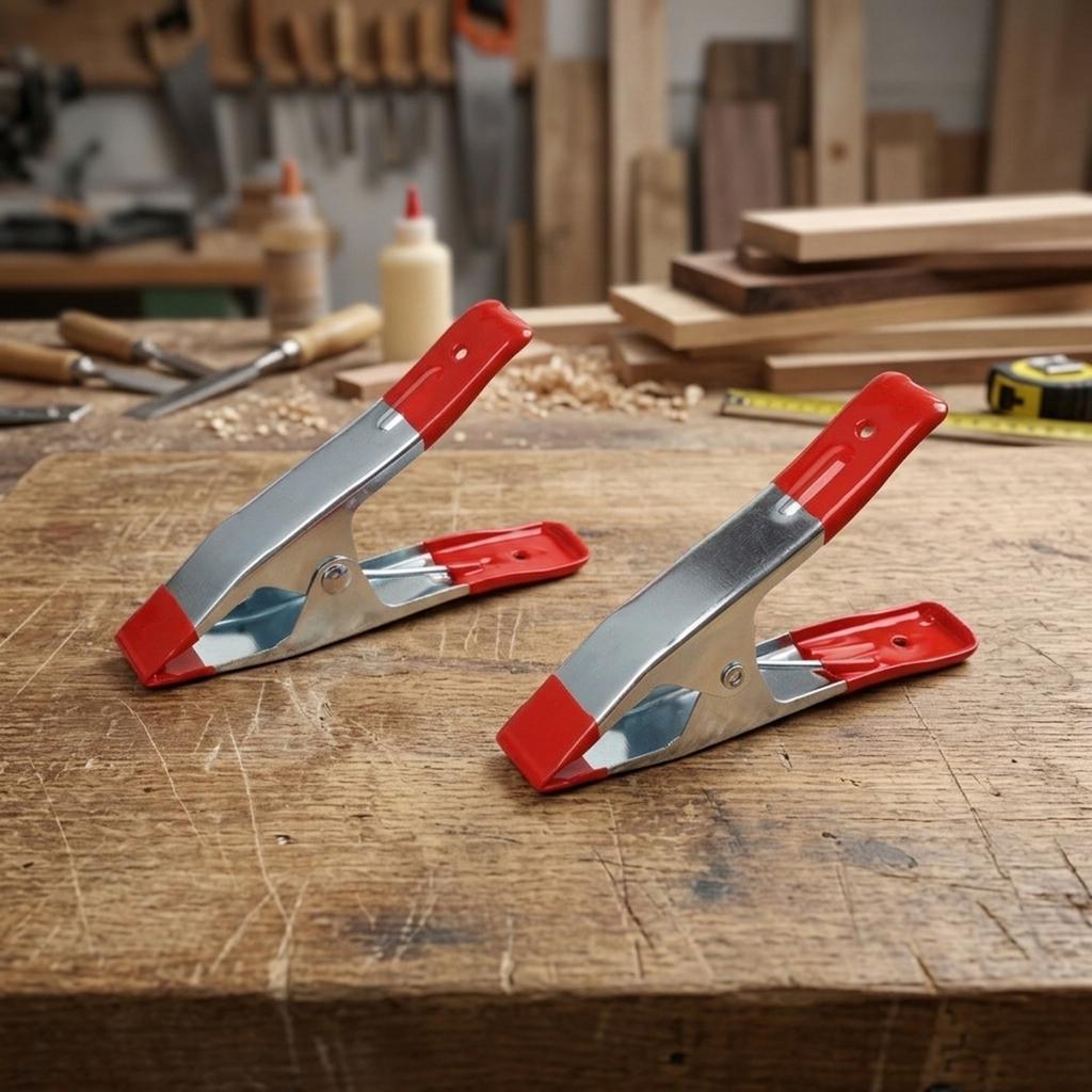 Metal Construction Spring Clamp Woodworking Clamp Non-marking Pads