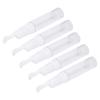 5 Pcs Airless Pump Jars Travel Foundation Container Eye Cream Dispenser Empty Refillable Cosmetic Pu
