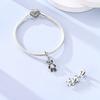 925 Sterling Silver Charms Bead CZ Zircon Sparking Panda Dangle Fit Original Bracelet DIY Women Jewelry GiftGood product