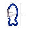 Quick Link Fish Shape Climbing Buckle Metal Locking Spring Snap Hook Carabiner Clip for Camping Fishing Hiking Traveling