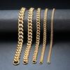 [Deelfel] Bracelet Chain, Black, 23cm, Shiny Surface, Curb Chain, Titanium, Hypoallergenic, Perfect for Anniversaries, New Year's, Parties, Gifts, Sty