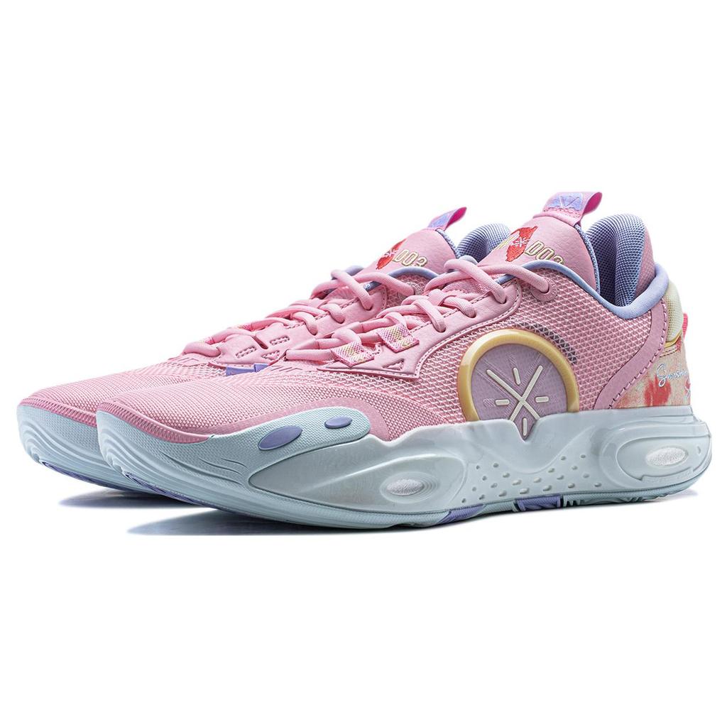 New LiNing All City 12 Slip Resistant, Abrasion Resistant, Support, Lightweight, Rebound Basketball Shoes Men's Pink ABAU015-3