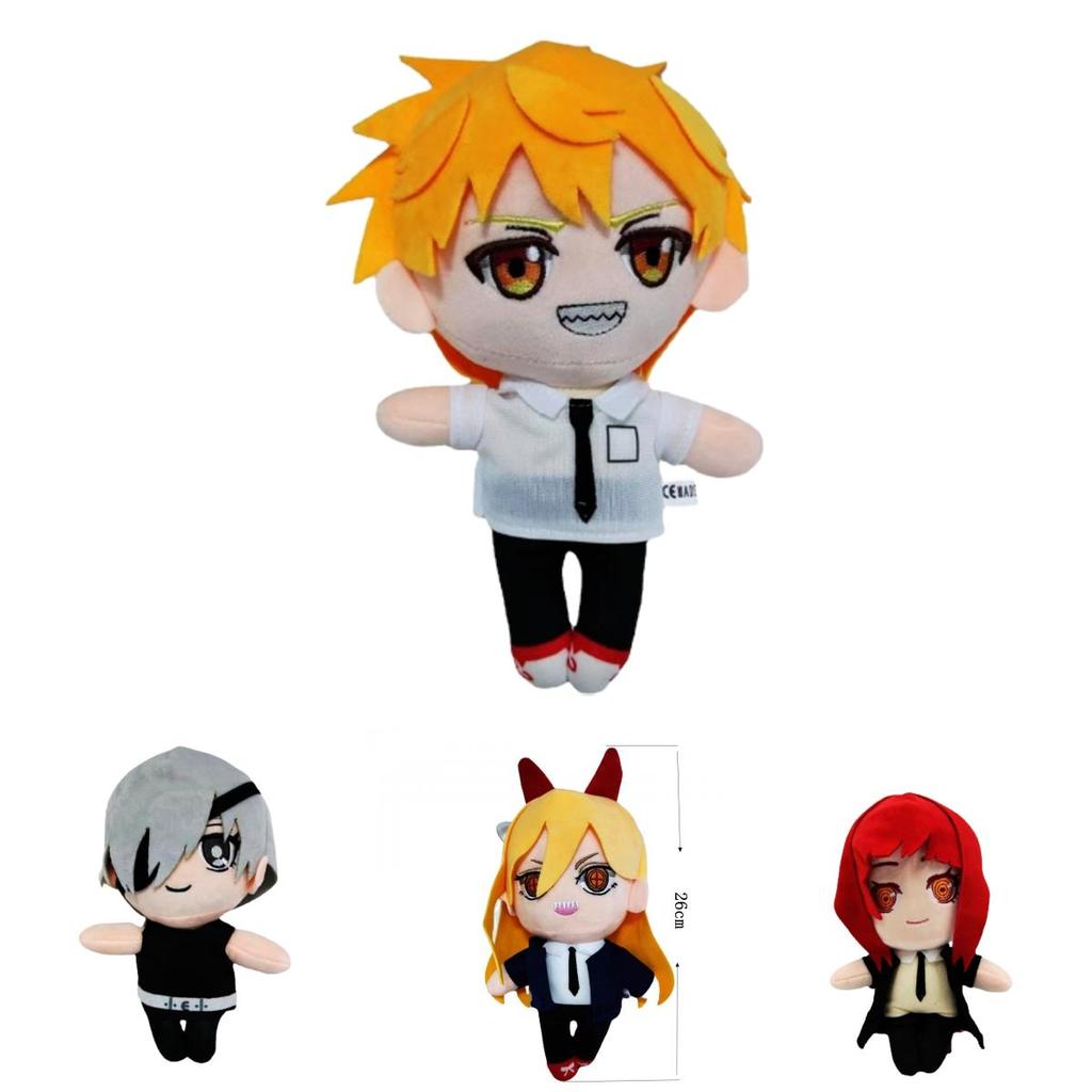 Adorable Chainsaw Man Plush Toy Denji Power Quanxi Makima Pochita Soft Cuddly Kids Gift