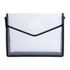 Plastic File Folder Waterproof Transparent Expanding Document Organizer with Snap Closure No Dividers Portable A4/B5 Size File Pouch for Office