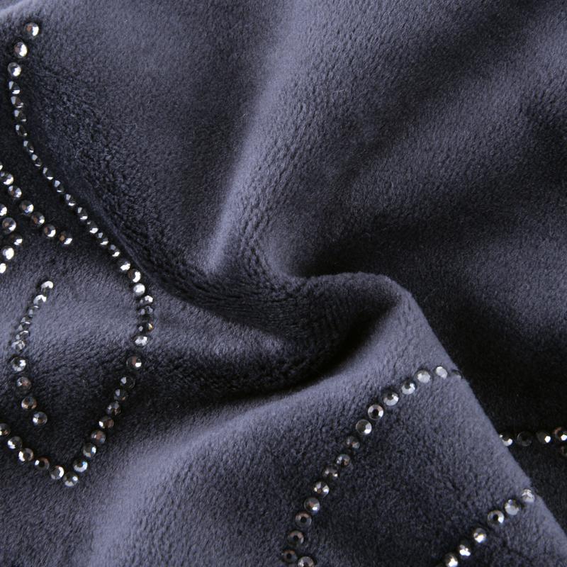 Winter Beanie Hats For Women Cut Hat With Rhinestone Cat Pattern Beanie with Ear Velvet Hat For Girl