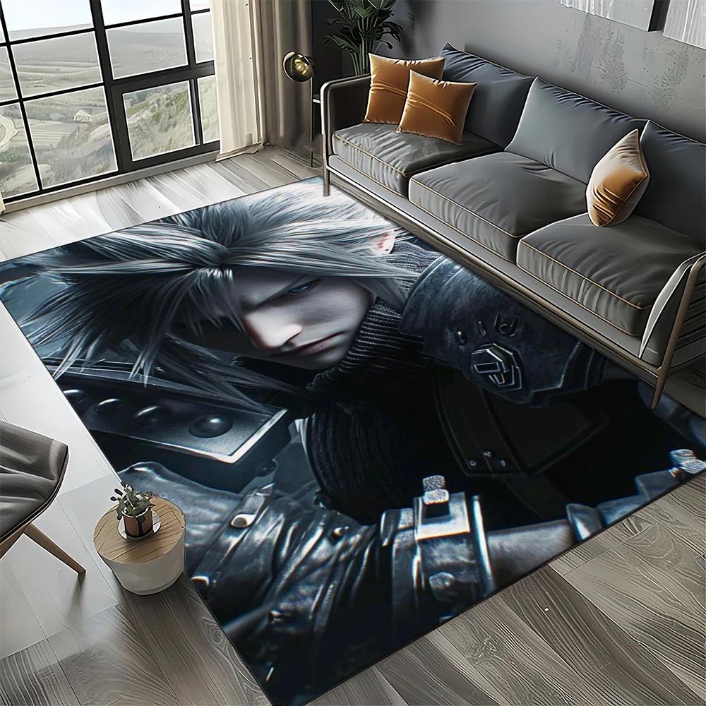 2025 New Style Cloud Tifa Aerith Final Fantasy Games Carpet Rug for Home Living Room Bedroom Sofa Doormat Non-slip Floor Mat