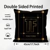 Trendy Brand T-Tom F-Ford Pillow Case Pattern Printed Pillowcase for Living Room Sofa Cushion Cover & Bedroom Decor